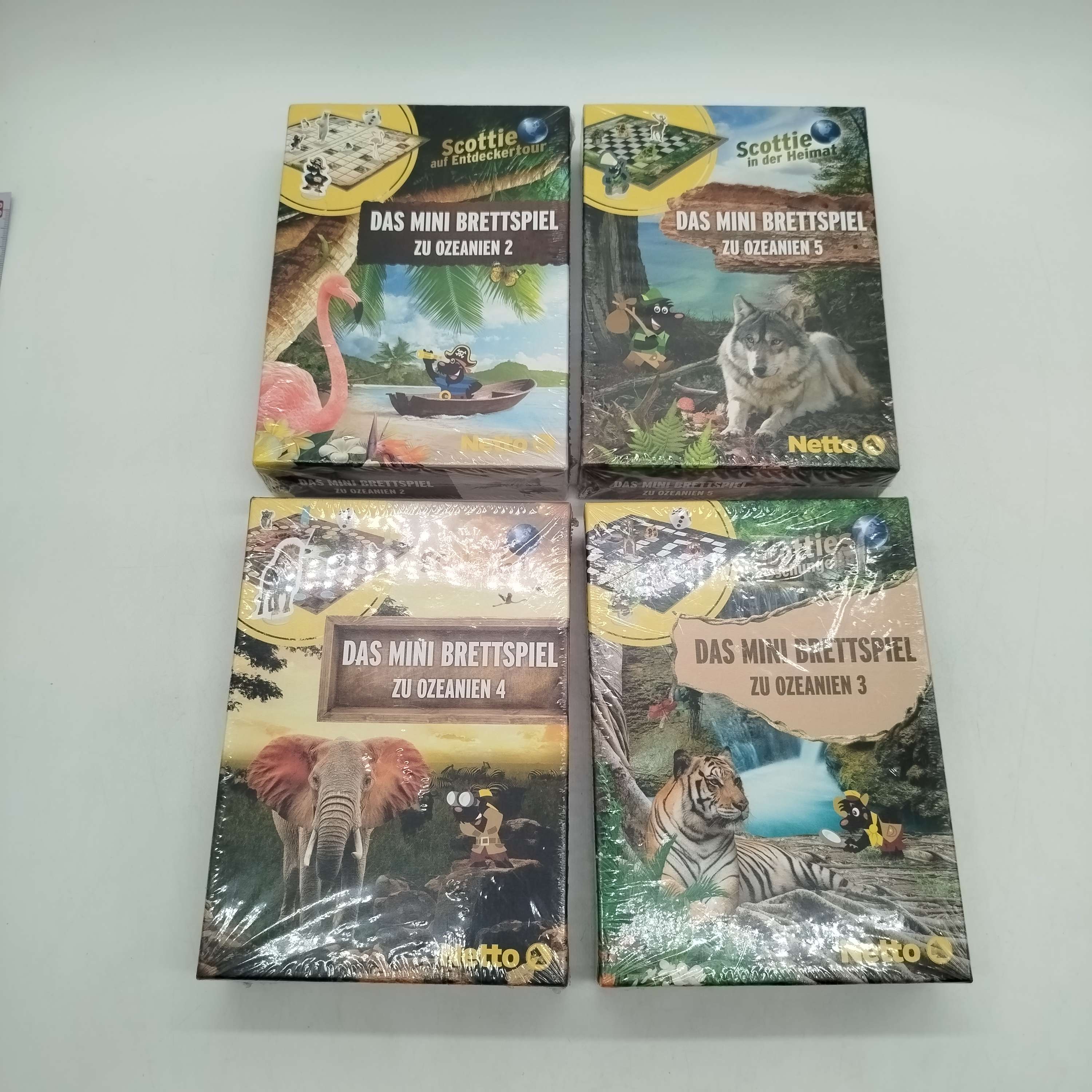 Netto Bundle Ozeanien 2 5 4x Brettspiele, neu, ab 6 7 8 Jahre | ✅ geprüft